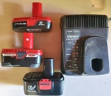 (3) Diehard 19.2 Volt Batteries and Charger (LPO)