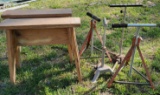 (2) Sawhorses & (4) Adjustable Support Stands (LPO)
