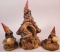 (3) Tom Clark Resin Gnome Figurines