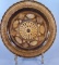 Decorative Carved Wood Plate w/Stand