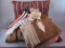 (3) Woven Throw Pillows & Assorted Woven Textiles
