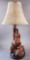 Native American Figural Lamp with Rawhide Shade (LPO)