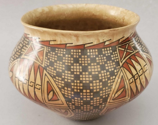 Hand-painted Ceramic Vessel Pot (LPO)