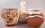 Native American Hopi Vessel, Art Vase and Glazed Pot (LPO)