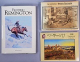(2) Frederick Remington Books & Charles Russell Calendar