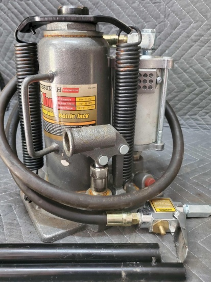 Pittsburgh 12-Ton Air/Hydraulic Bottle Jack (LPO)