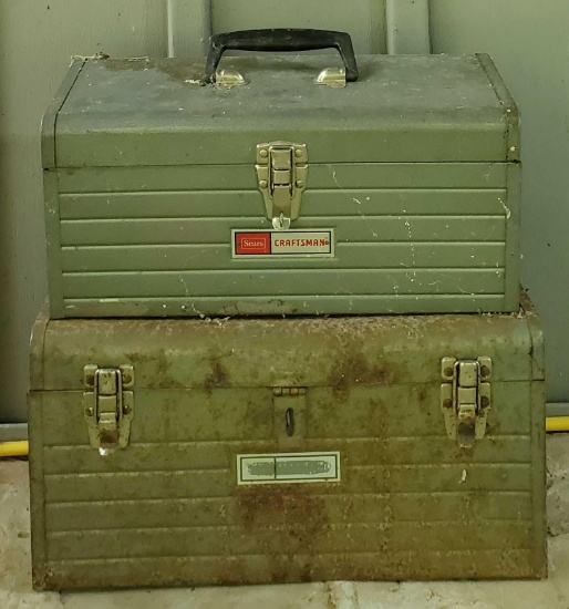 (2) Metal Tool Boxes w/Contents (LPO)