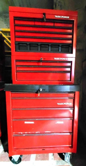 Task Force 5-Drawer Tool Chest w/Riser & Top box (LPO)
