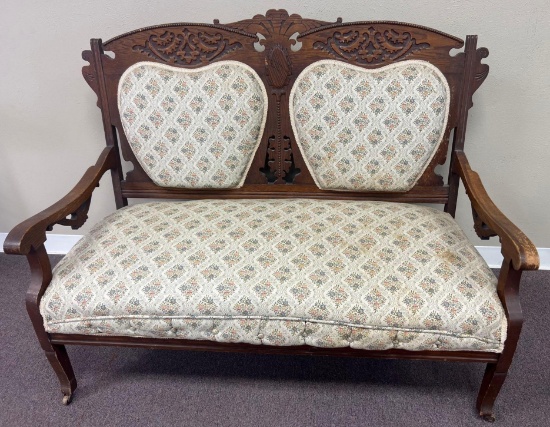 Victorian Carved Settee (LPO)