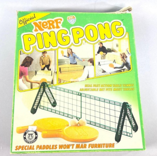 Vintage Original NeRF Tabletop Ping Pong Set in Box
