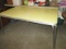 Vintage Yellow Formica & Chrome Dining Table