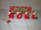 Vintage Relco Japan Ceramic Santa NOEL Candleholders in Original Box