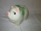 Vintage Pottery Pig Piggy Bank