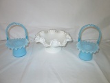 3 Pieces Fenton Art Glass