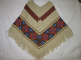 Vintage Mod Hippie Knitted Poncho