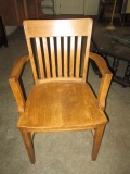 Vintage The B.L. Marble Chair Co. Oak Office Chair Bedford Ohio