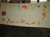 Handmade Painted Food Table Cover