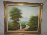 Original Oil Painting Signed Newton