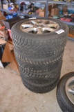 Set of Dunlop Tires & BMW Rims