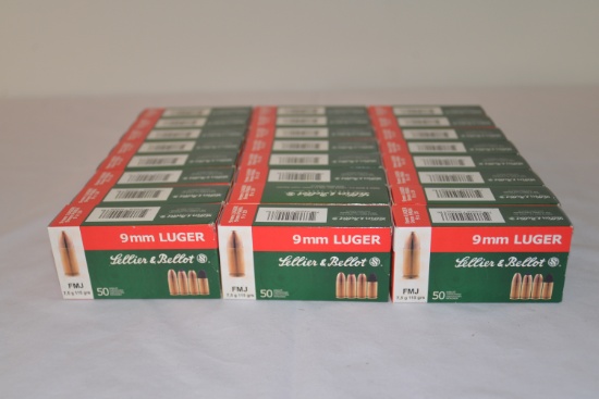 1200rds Sellier & Bellot 9mm Luger 115gr Ammo