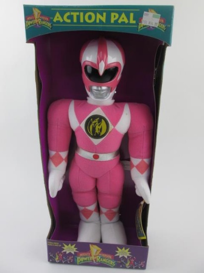 Bandai 1993 Power Rangers Pink Action Pal