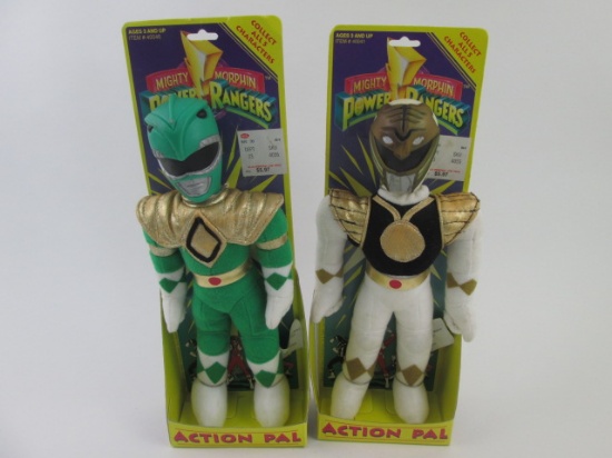 Saban Power Rangers Green & White Action Pals