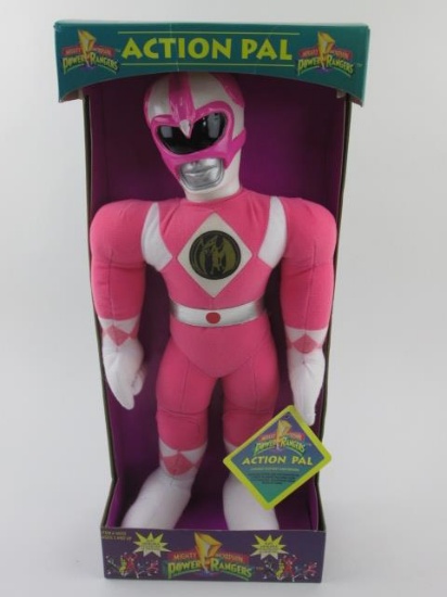 Bandai 1993 Power Rangers Pink Action Pal