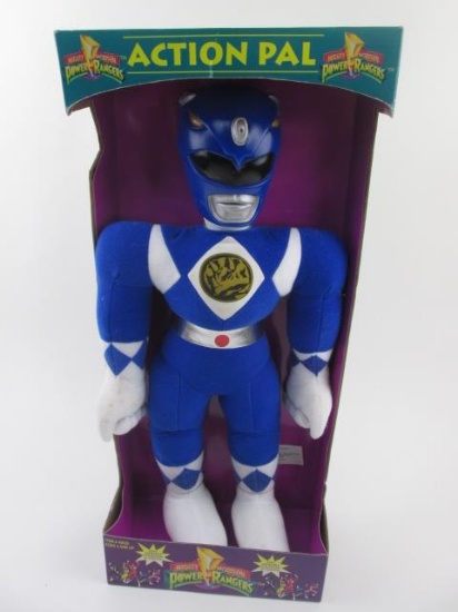 Bandai 1993 Power Rangers Blue Action Pal