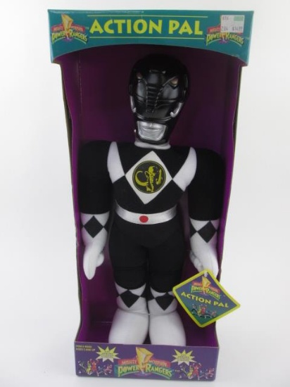 Bandai 1993 Power Rangers Black Action Pal