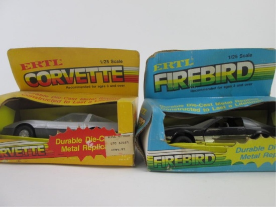 Ertl Corvette & Firebird Diecast Cars 1/25