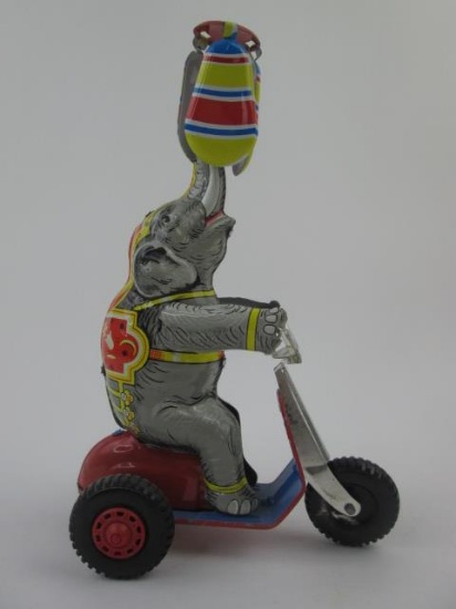 Made in US Zone Germany Wind Up Tin Elephant