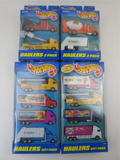 4 Hot Wheels Haulers Gift Packs