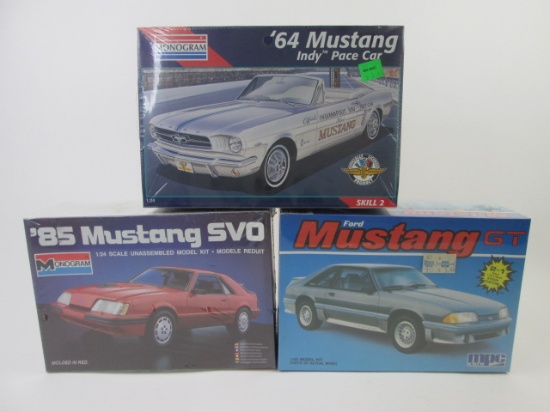 3 Monogram & Ertl Mustang Model Kits