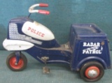 Vintage Murray Police Radar Patrol Pedal Car