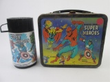 Marvel Comics Super Heroes Metal Lunchbox/Thermos