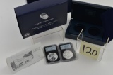 2013 Silver American Eagle West Point 2-Coin Set