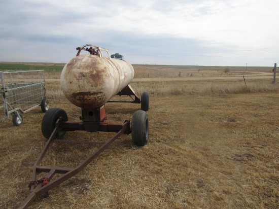 1,000 Gal. Anhydrous Tank W/Running Gear