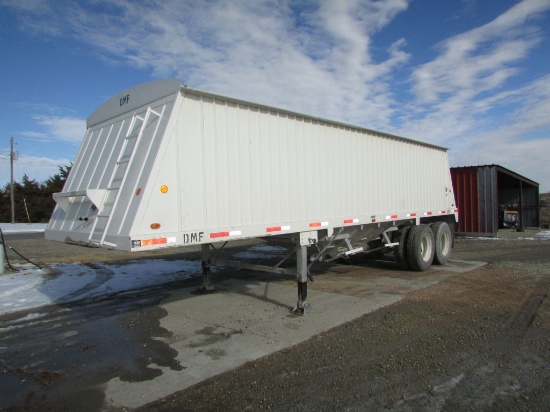 2000 DMF Hopper Bottom Grain Trailer, New Roll Over Tarp, New Springs VIN 1