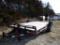 PJ Utility Flat Trailer 16ft W/2ft Dovetail, Ramps, Tandem 7,000lb Axles –