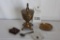 Brass Urn, Brass Dish, & Miscellaneous Items