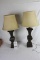 (2) Metal Table Lamps.