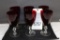 Six Ruby Cocktail Glasses