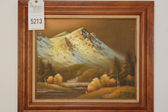 Mountain scene, Original work by S. Hill(s).