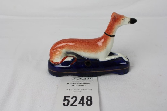 Staffordshire Whippet Inkwell.