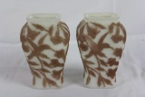 Pair of Hummingbird Vases