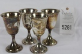 (4) Sterling Silver Goblets