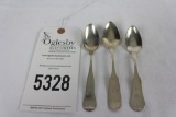 (3) Sterling Tea Spoons, not identical