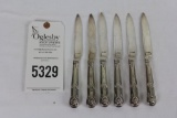 (6) piece set of Sterling Table knives