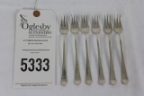 (6) pc. Pickle Fork Set, Sterling,