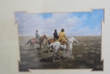 Cowboy print & Show Horse Photo